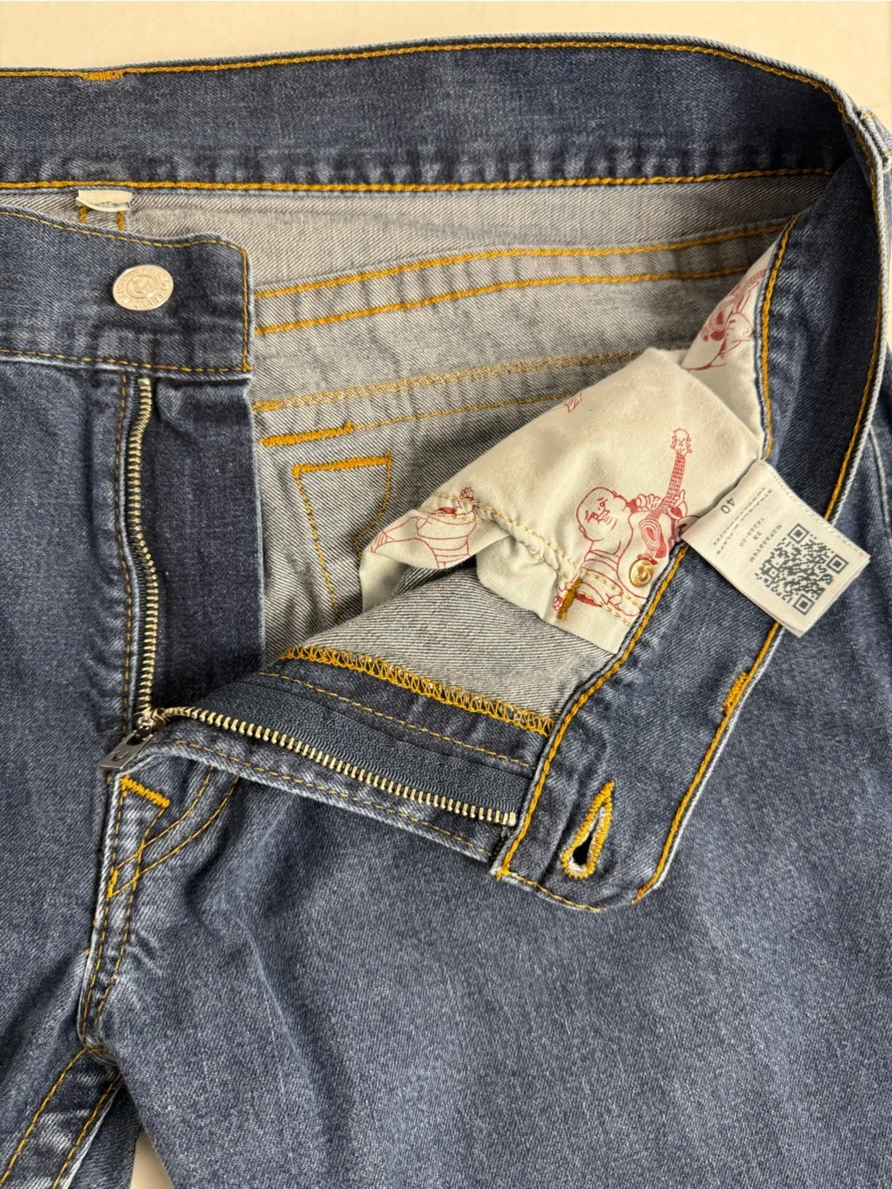 True Religion World Tour Straight Ricky Jeans Men’s Size 40x31 Y2K
